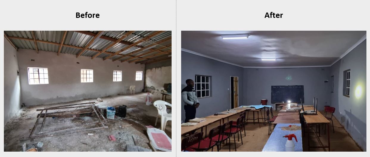 Library project in Zimbabwe